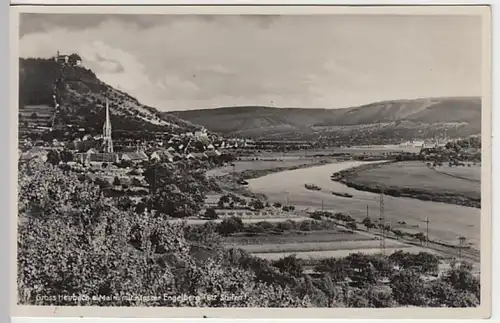 (21685) Foto AK Großheubach, Panorama 1936