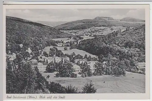 (21674) AK Bad Brückenau, Panorama, vor 1945