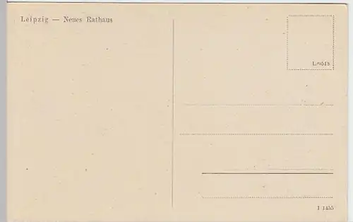 (21667) AK Leipzig, Neues Rathaus, vor 1945