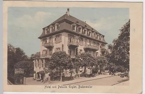 (21655) AK Badenweiler, Hotel Engler 1923