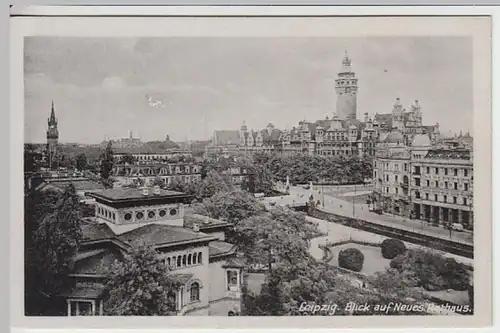 (21644) AK Leipzig, Stadtansicht, Neues Rathaus 1940/50er