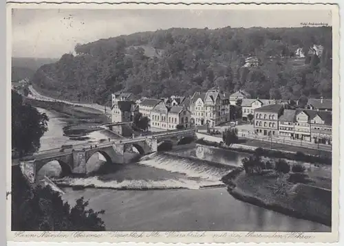 (21634) AK Hann. Münden, Alte Werrabrücke, vor 1945