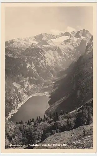(21618) Foto AK Gosausee, Dachstein, Blick v. d. Zwieselalm, vor 1945
