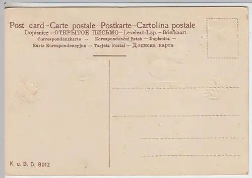 (21539) AK Prägekarte, Hufeisen, Klee, vor 1945