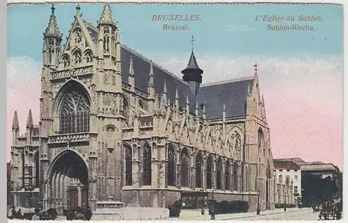 (21535) AK Bruxelles, Brüssel, Sablon Kirche, vor 1945