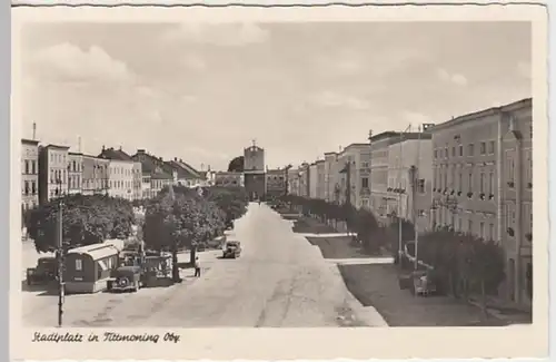 (21483) Foto AK Tittmoning, Stadtplatz 1954