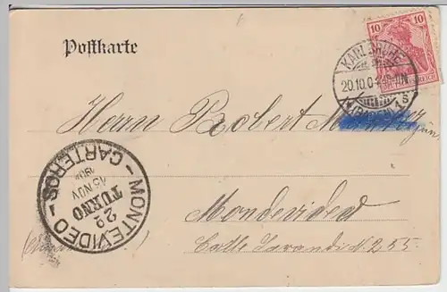 (21473) AK Karlsruhe, Post 1904