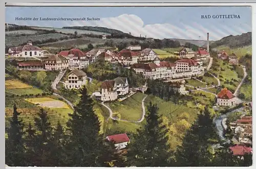 (21470) AK Bad Gottleuba, Panorama 1927