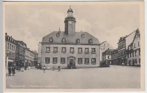 (21468) AK Meerane, Sachsen, Rathaus, vor 1945