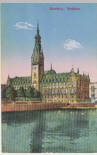 (21449) AK Hamburg, Rathaus 1928