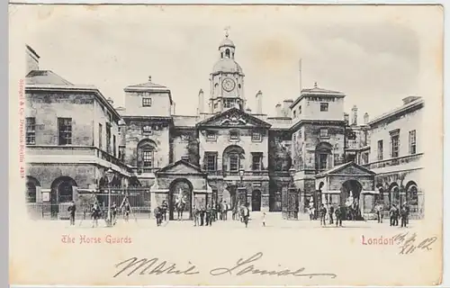 (21427) AK London, Horse Guards 1902