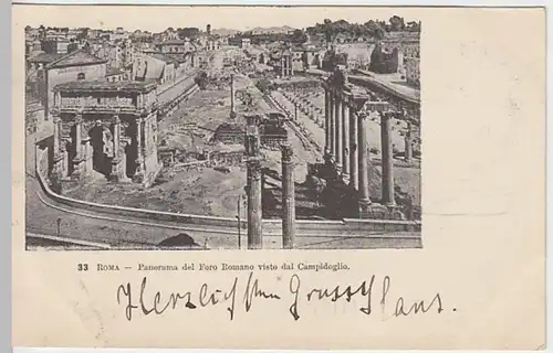 (21417) AK Rom, Forum Romanum, Foro Romano 1888