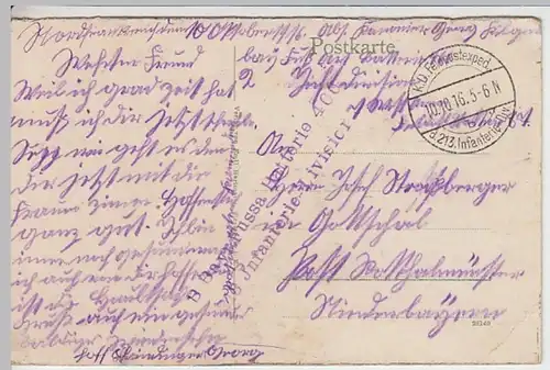 (21398) AK Donon bei Schirmeck, Feldpost 1916