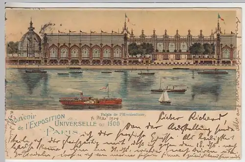 (21370) AK Paris, Weltausstellung, Gartenbaupalais, Litho 1900