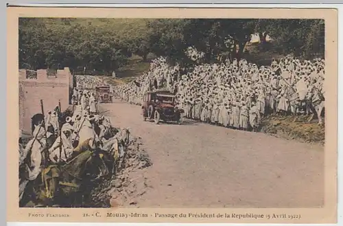 (21367) AK Moulay Idriss, Ankunft des Präsidenten 1922