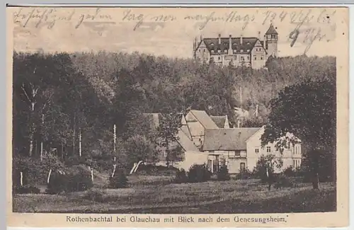 (21361) AK Rothenbachtal, Glauchau, Genesungsheim 1919