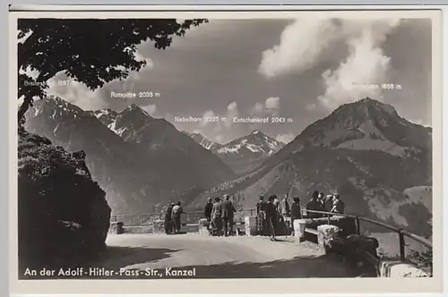 (21334) Foto AK Oberjochpass, Kanzel 1933-45