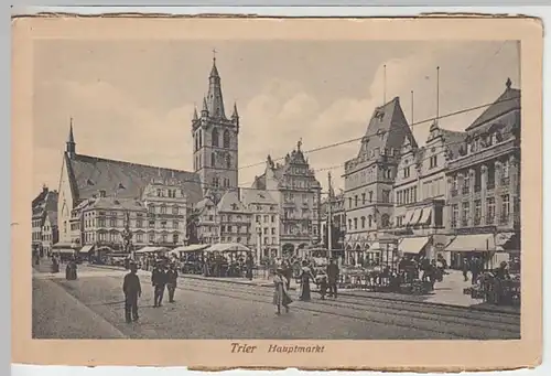 (21298) AK Trier, Hauptmarkt, vor 1945