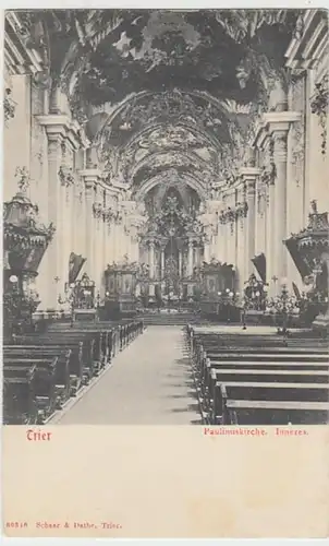 (21260) AK Trier, Paulinuskirche, Inneres, bis 1905