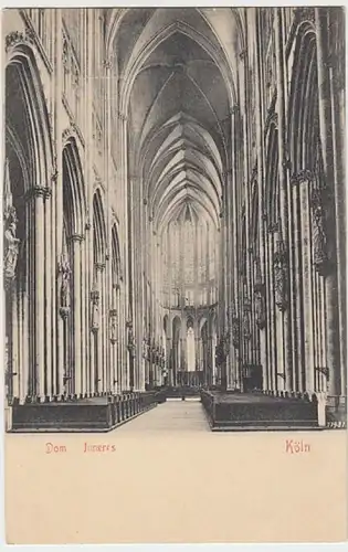 (21245) AK Köln, Dom, Inneres, bis 1905