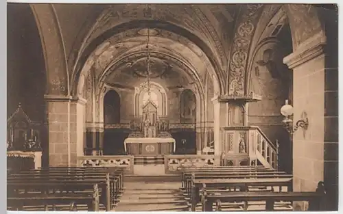 (21242) AK Schwarzrheindorf, Doppelkirche, Unterkirche, Innen, vor 1945