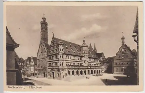 (21227) AK Rothenburg ob der Tauber, Rathaus, vor 1945