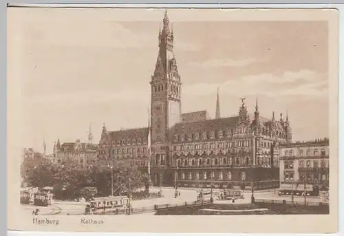 (21214) AK Hamburg, Rathaus, vor 1945