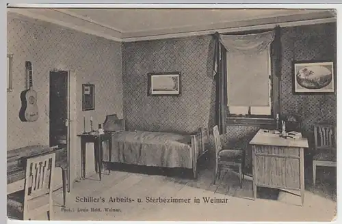 (21208) AK Weimar, Schillerhaus, Arbeitszimmer, vor 1945