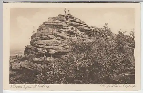 (21205) AK Braunlage, Harz, Große Wurmbergklippe, vor 1945