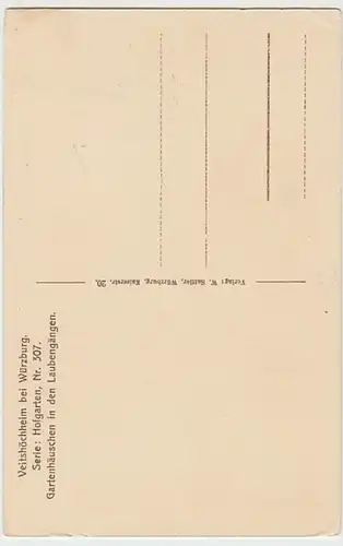 (21197) AK Veitshöchheim, Hofgarten, Gartenhäuschen, vor 1945