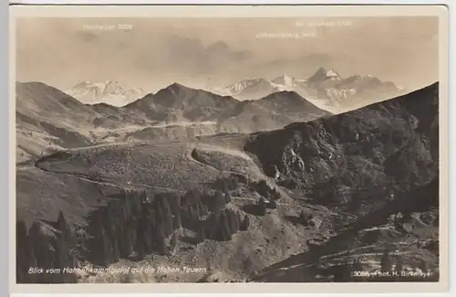 (21185) Foto AK Hohe Tauern, Blick vom Hahnenkamm, vor 1945