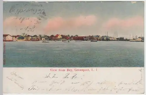 (21164) AK Greenport, N. Y., Panorama 1908