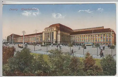 (21157) AK Leipzig, Hauptbahnhof, Feldpost 1916