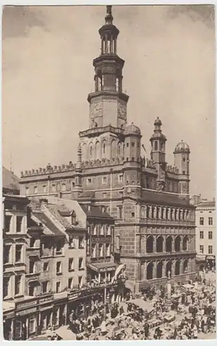 (21146) AK Posen, Poznan, Rathaus, nach 1945