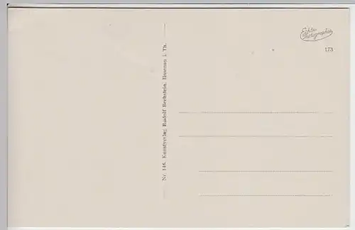 (21142) Foto AK Blick v. Langen Berg, Thür., Wilmersdorf, Allersdorf, v. 1945