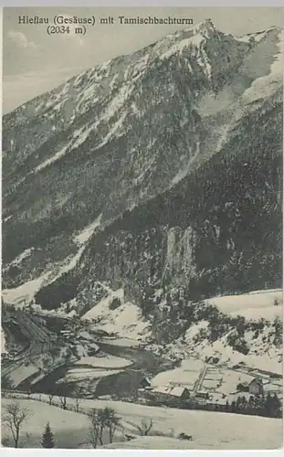 (21115) AK Hieflau, Panorama, Tamischbachturm, vor 1945