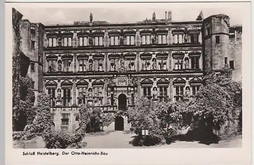 (21099) Foto AK Schloss Heidelberg, Ottheinrichsbau, vor 1945