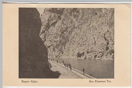 (21076) AK Am Eisernen Tor, Rumänien, Serbien, vor 1945