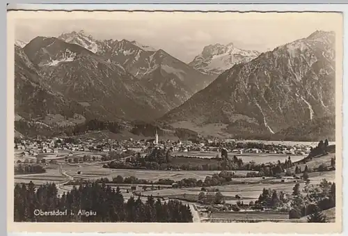 (20995) Foto AK Oberstdorf, Panorama, vor 1945