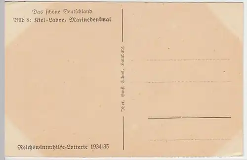 (20955) AK Kiel-Laboe, Marinedenkmal 1935