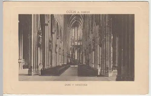 (20949) AK Köln, Dom, Inneres, bis 1905