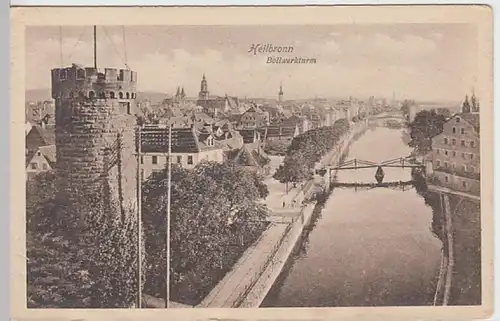 (20895) AK Heilbronn, Bollwerksturm, vor 1945