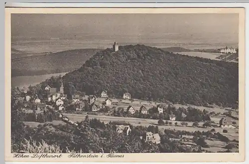 (20893) AK Falkenstein, Königstein im Taunus, Panorama, Burg 1934
