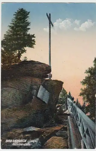 (20888) AK Bad Landeck, Ladek-Zdroj, Schollenstein, vor 1945