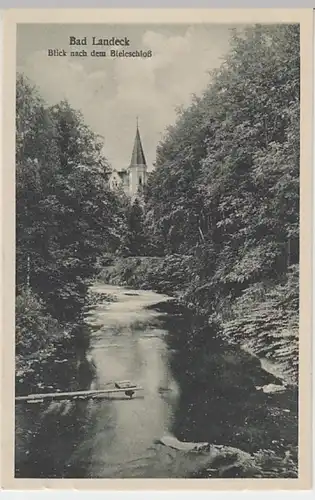 (20884) AK Bad Landeck, Ladek-Zdroj, Bieleschloss, vor 1945