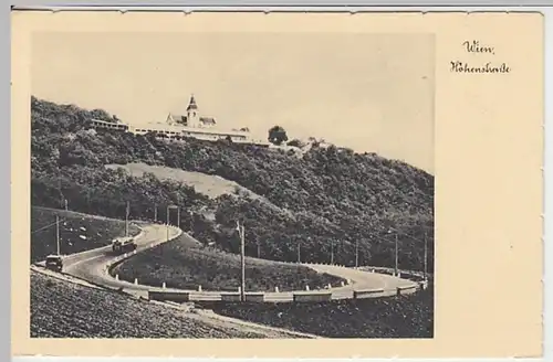 (20869) AK Wien, Höhenstraße, vor 1945