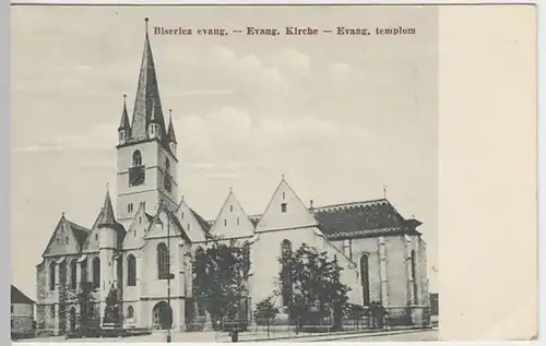 (20861) AK Sibiu, Hermannstadt, Evang. Kirche, vor 1945
