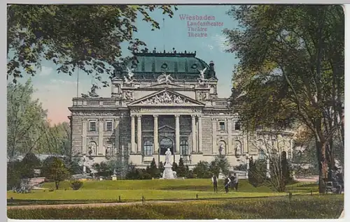 (20857) AK Wiesbaden, Landestheater 1933