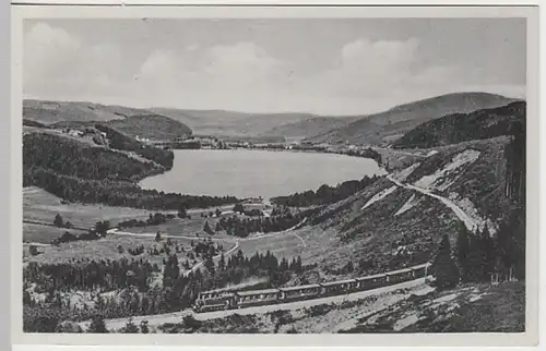 (20820) AK Titisee, Schwarzwald, Dampflok, vor 1945