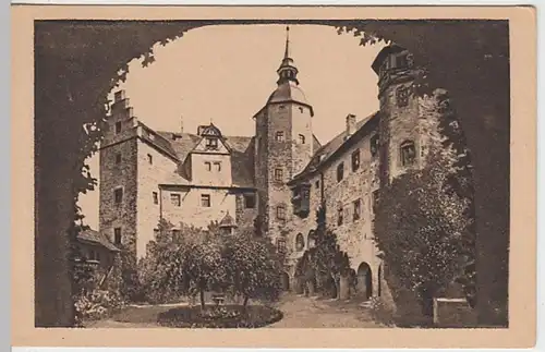 (20805) AK Ludwigsstadt, Burg Lauenstein, Burghof, vor 1945